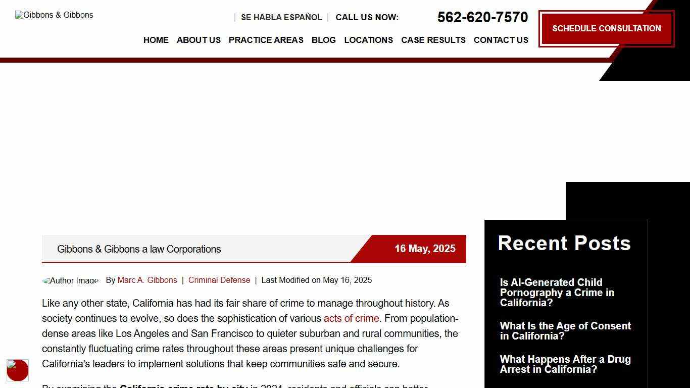 California Crime Rate By City - Latest Statistics 2026